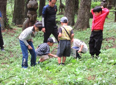 オヤッ　何かいたぞ