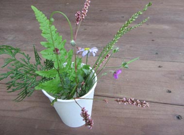 かわいい生け花ができました