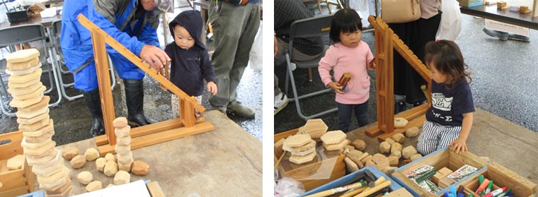 木育玩具（かごもく）による木育活動