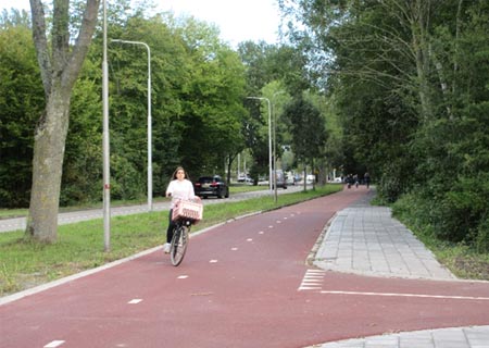 自転車専用道路　どこも整備されてる